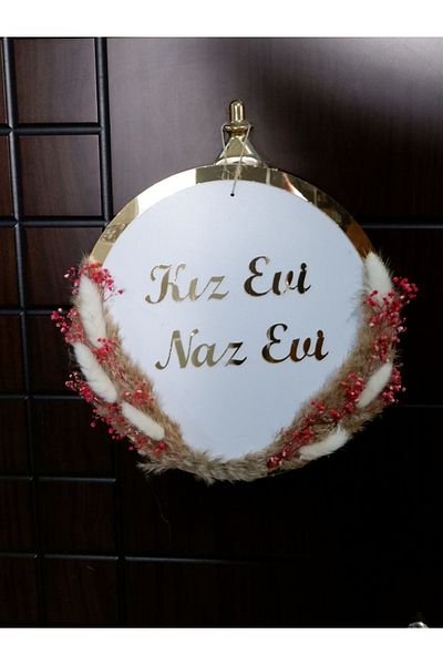 ŞEYMALAZER Στολίδι Ξύλινης Πόρτας για Κορίτσια Σπίτι Ναζ Σπίτι Γραπτό