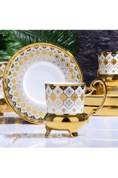 Kosova Muba Concept Footed Xia 6 Personality Coffee Cup Set