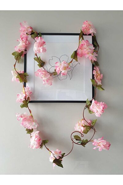 Dekosimge Yapay Japon Bahar Dalı Sarmaşık 220 Cm Sarkan Sarkıt Çiçek Demet