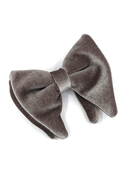 Kravatkolik Mink Color Velvet Plain Bow Tie P1724