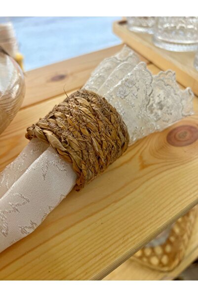 Emeksanatı Wicker napkin ring 6-piece set