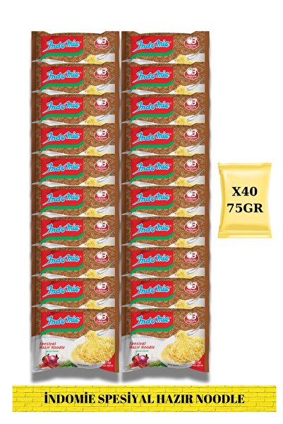 İndomie Indomie 40'lı Spesiyal Aromalı Hazır Noodle Paket