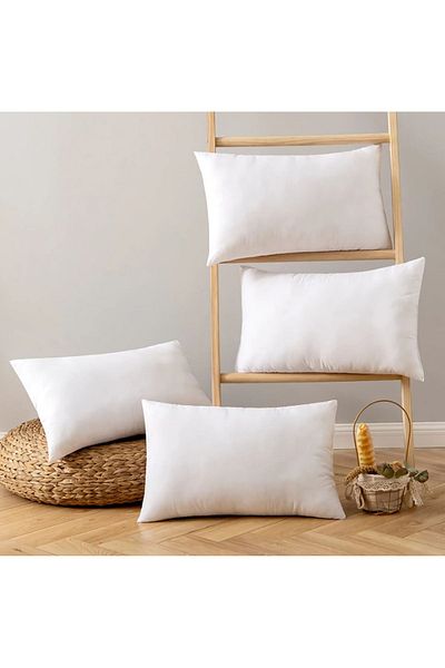 İz Concept Iz Premium 4 Pieces Smooth Pillow Inner Pillow Pure Silicone Fiber Filled with Size Options 1st Quality