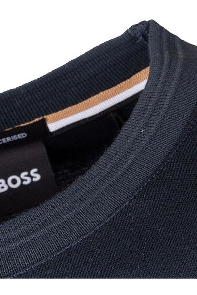 BOSS Men's regular fit Short Sleeve Flat Crew Neck Navy Blue T-Shirt50515598-405