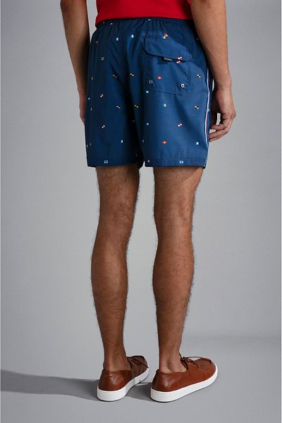 PAUL&SHARK Ανδρικό ύφασμα Quick-Dry Regular Fit Blue1 μαγιό 24415029 -N01