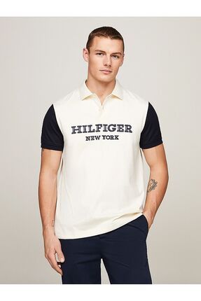 Tommy Hilfiger Erkek Logolu Polo Yakal K sa Kollu Du meli Mavi Polo Yaka T Shirt MW0MW34751 DW5 Fiyat Yorumlar Trendyol