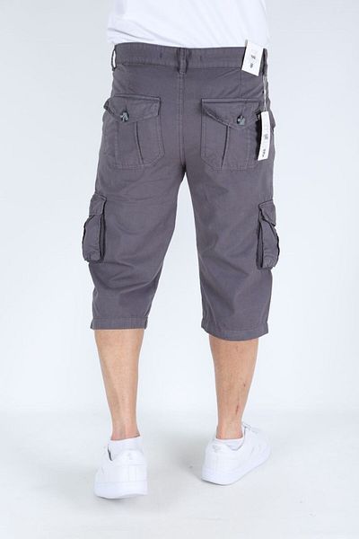 RetroPark Men's Bermuda Shorts - Long Capri, Cargo Pocket, Cargo Pocket, Below the Knee