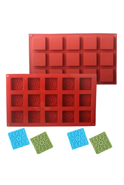 PASTRY PLANET Platinum Silicone - Square Patterned Cake Mold