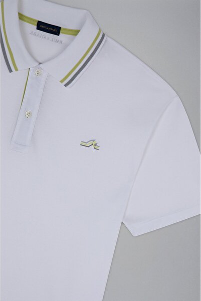 PAUL&SHARK Ανδρικό μπλουζάκι από βαμβακερό γιακά πόλο με κοντό μανίκι που κλείνει με κουμπιά 24411286 -010