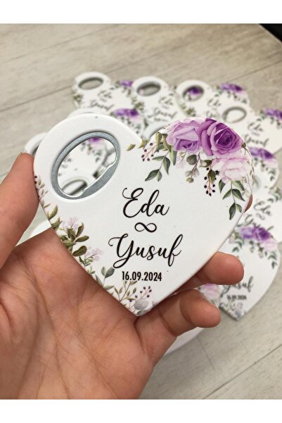 Genel Markalar 25 Adet Kalp Magnet Açacak Yeni Doğan, Doğum Günü, Sünnet, Niş...