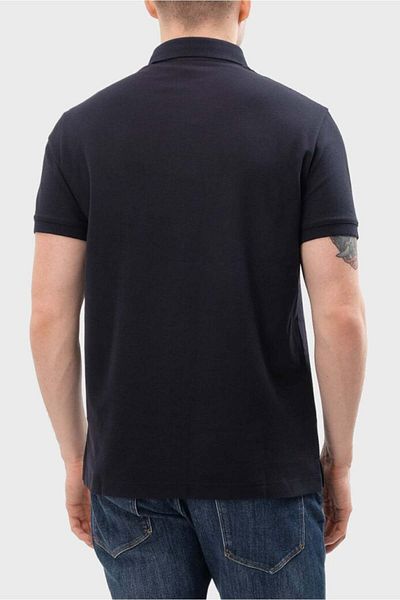 Emporio Armani Ανδρικό λογότυπο γιακά πόλο με κοντό μανίκι με κουμπιά Navy1 Μπλουζάκι με λαιμόκοψη 3D1FM4 1JCYZ-09R8