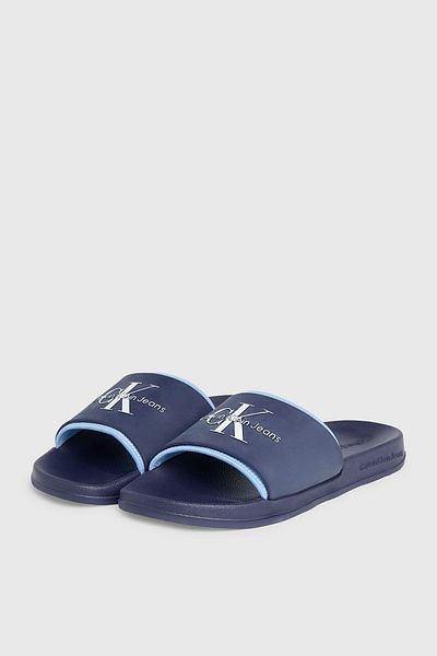 Calvin Klein شبشب رجالي بيكوت/أزرق داكن