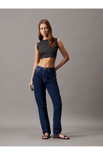 Calvin Klein Kadın Slim Fit Sıfır Yaka Marka Logolu Kolsuz Siyah Büstiyer J20J223163-0GP