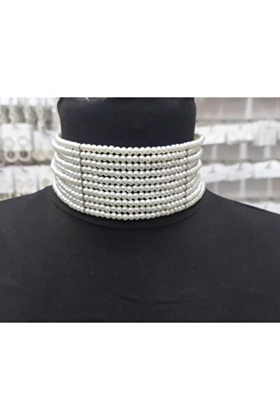 METİN BARIŞ Lolo Bijuteri Çanta LOLO0138 Choker İnci Kolye