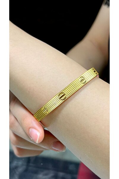 25 gr (Gram) Trabzon Çivi Desenli Kibrit Çöpü Bilezik 22 Ayar Altın