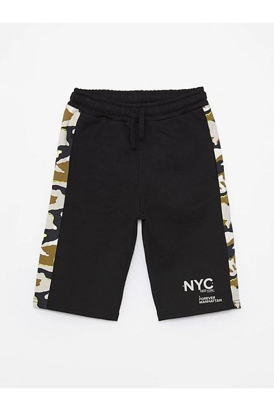 LC Waikiki LCW Kids Boy Roller с ластик и принт в черно