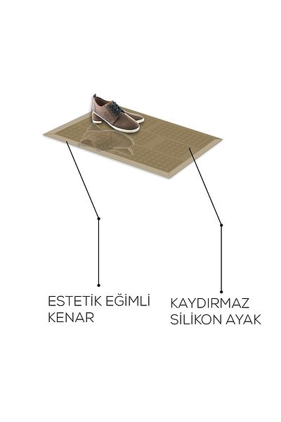Decorita Bronze Glass Mat - Non-Slip, 40cm x 60cm