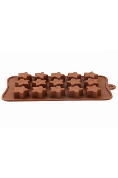 PASTRY PLANET Silikon Çikolata Kalıbı (Yıldız Desenli)