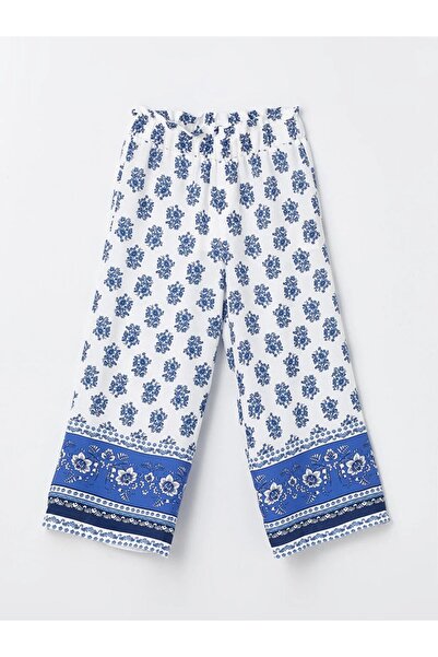 LC Waikiki LCW Kids - Κοριτσίστικο Κάπρι με σχέδια με ελαστική μέση