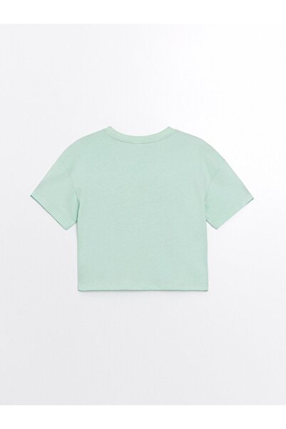 LC Waikiki LCW Koszulka z krótkim rękawem dla dziewczynek z okrągłym dekoltem i nadrukiem Myszki Minnie