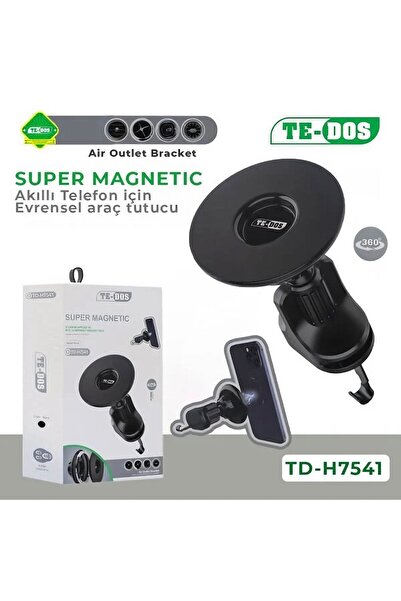 ARABULALACA Araç İçi Yuvarlak Klima Menfezlerine Uygun Mıknatıslı Telefon Tutucu