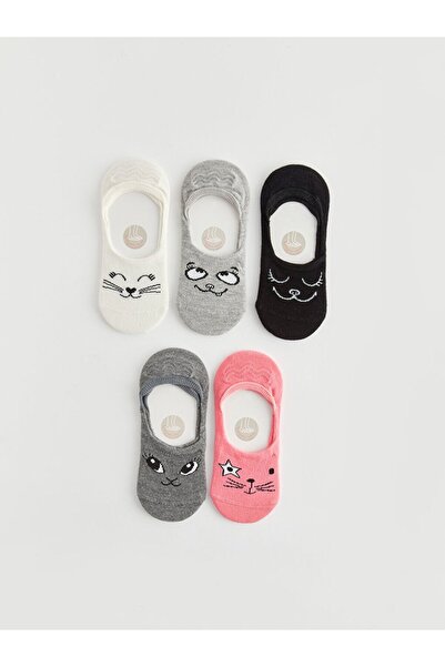 LC Waikiki Patterned Girl's Ballerina Socks Pack of 5