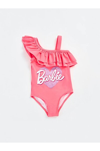 LC Waikiki LCW baby Crew Neck Barbie ملابس سباحة للفتيات الصغيرات L C M WAIKINAİ