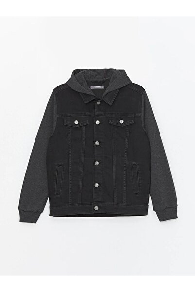 LC Waikiki LCW Kids Kapüşonlu Erkek Çocuk Jean Ceket