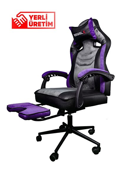 Rebelx Oyuncu Koltuğu Night Ayak Uzatmalı Mor Renk