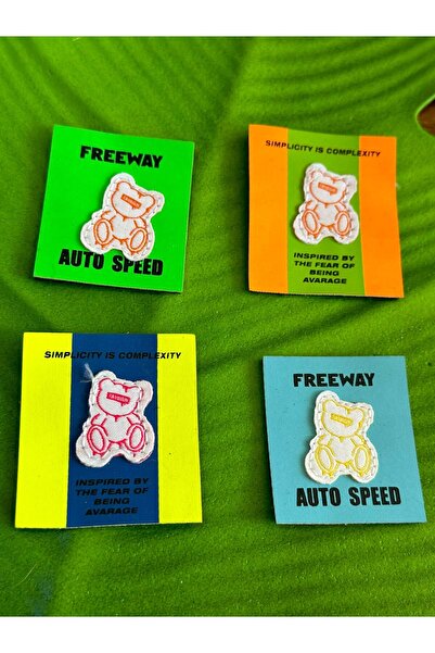 Gönülden Tasarım 5x4 см Кольоровий набір з ведмедиком - Аксесуар для шиття