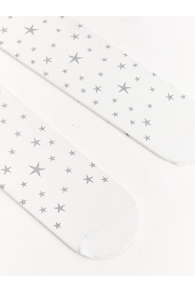 LC Waikiki Wzorzyste cienkie rajstopy dla dziewczynek - 2 sztuki w opakowaniu