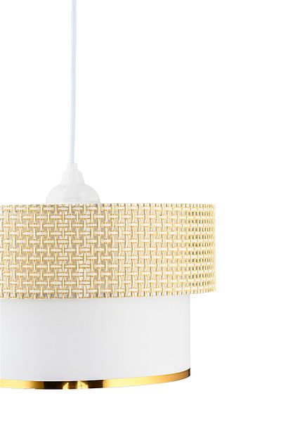 EvLight Vip Gold Hazeran Rattan - 2 Layer Cake Pendant Lamp Chandelier