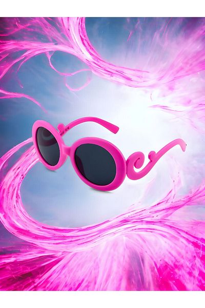 MACERATİ Uv400 1-10 Years Unisex Pink Children's Sunglasses