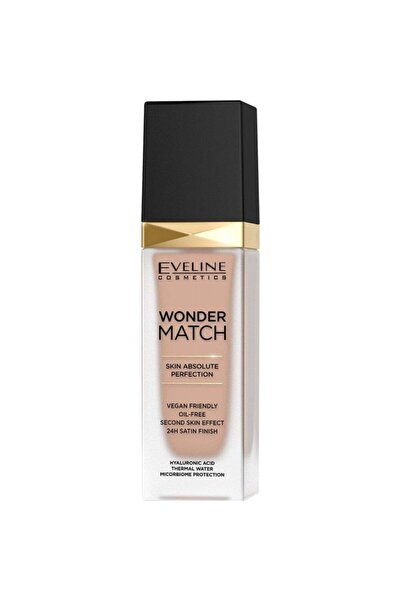 Eveline Cosmetics Wonder Match Cam Şişe Lüks Fondöten - 15 Doğal