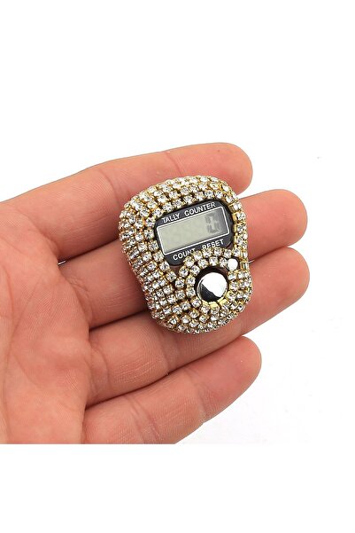 eklesepete Gold Taşlı Dijital Tesbihmatik