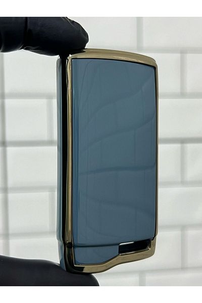GMA KEYS Lux Chery Tiggo 7 Pro 3 Button Smart Nano Key Case Gray Gold Gold Color 1st Quality