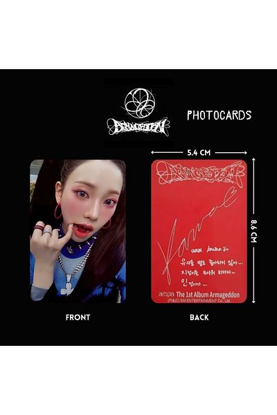 Kpop Dünyasi AESPA Armageddon SMINI Ver. Photocard Set