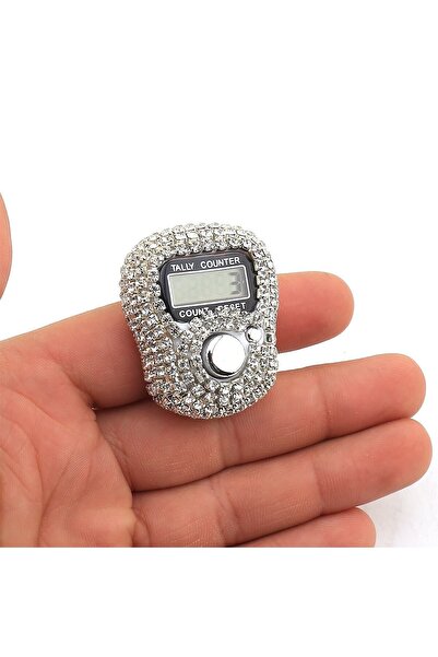 Hobi Dünya Taşlı Zikirmatik Tesbihmatik Gümüş