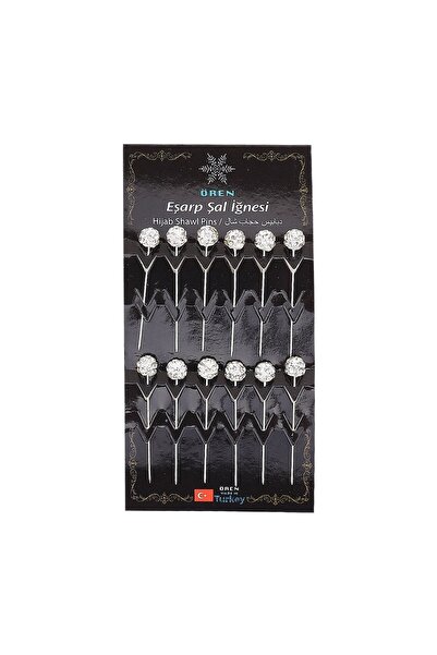 Hobi Dünya Kristal Taşlı Toplu Eşarp Şal Iğnesi