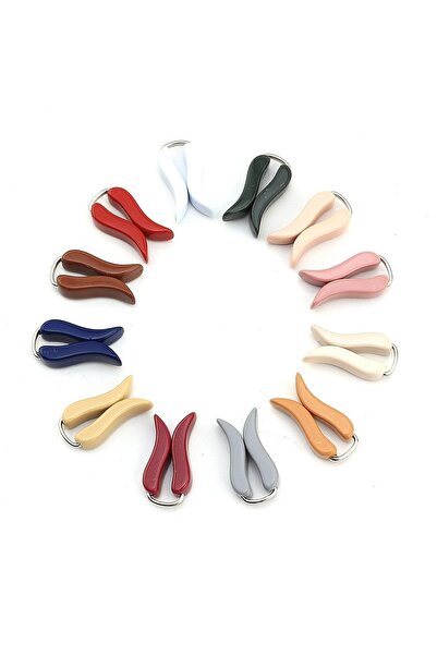 Hobi Dünya Karışık Renkli Lale Eşarp Şal Klipsi