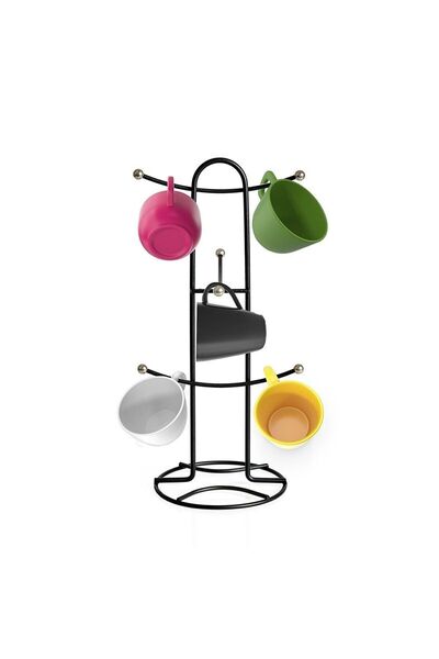 Genel Markalar Siyah Kupa Ve Fincan Askılığı