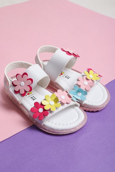 Kid's World A+ Quality Supported Orthopedic Girl's Sandals - First Step