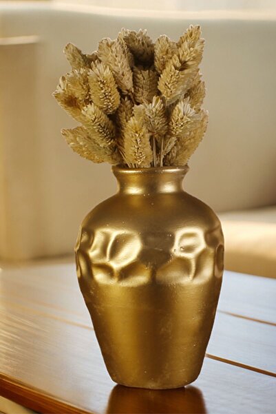 Decorative Vase Handmade Gold Color Model 46