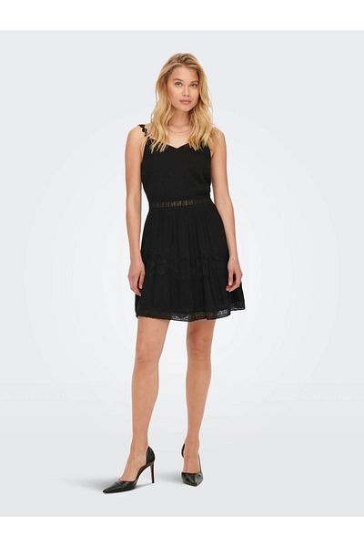 ONLY Onlkarmen Anne Life S/l Dress Wvn Noos Regular Fit V-Neck Mini Dress
