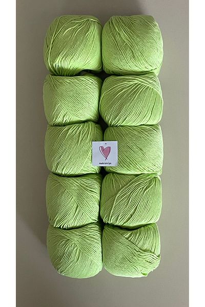 Makromİps Πολυτελές Amigurumi Punch Νήμα Baby Soft Cotton Πλέξιμο - 10 ΤΕΜ (50grx10) Νήμα Hobby