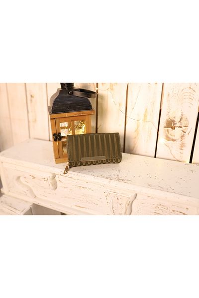 Elentra Large Women's Wallet - Coin, Card Holder, Photo, Paper Money Separate Section Zipper and Magnet Closure