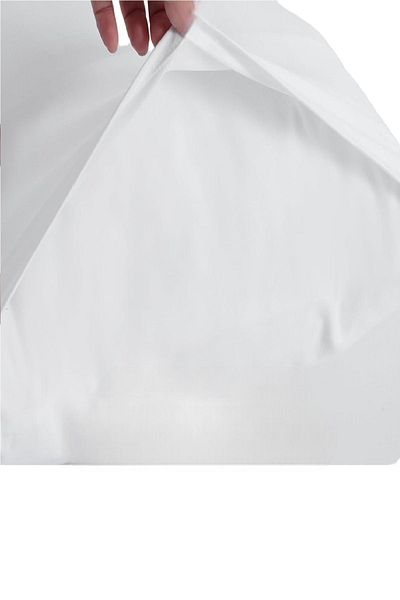 Divanev 6 White Cotton Pillow Cases - 50x70 cm Without Zipper