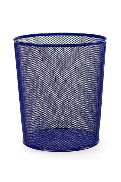 Mas Lacivert Metal File Çöp Kovası 10 Litre
