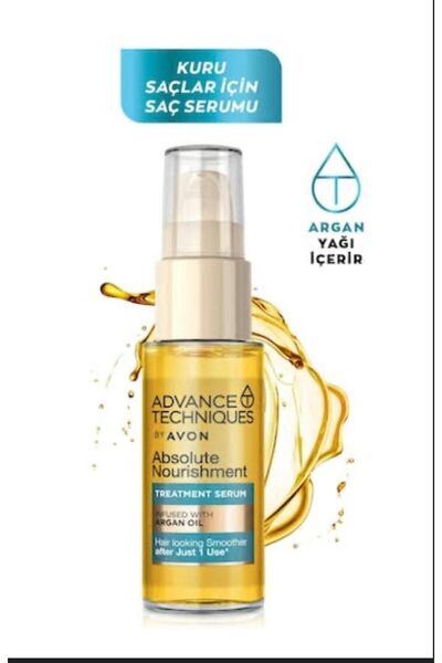 AVON Advance Techniques Argan Yağı Içeren Besleyici Saç Serumu 30 Ml.