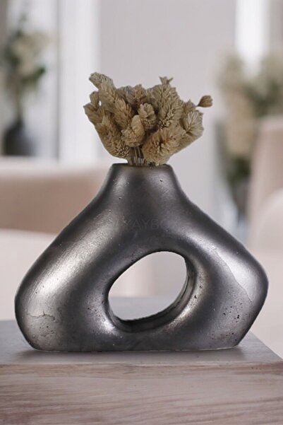 Decorative Vase Handmade Silver Antique Color Model 49